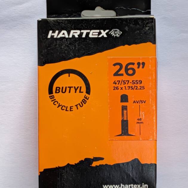 Hartex 26" MTB Butyl Ultralight Tube Schrader Valve