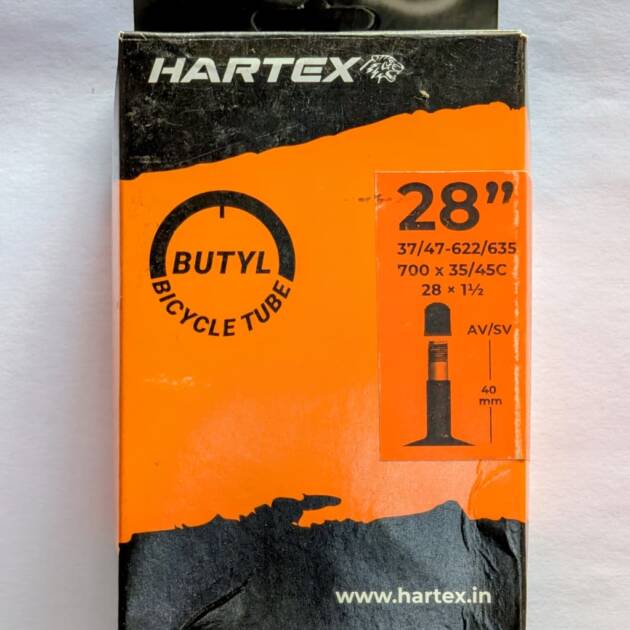 Hartex 700x35-45c Gravel/Hybrid Butyl Ultralight Tube Schrader Valve