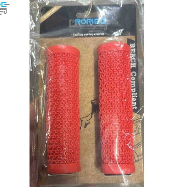 Proride Premium Rubber MTB Grips / Red