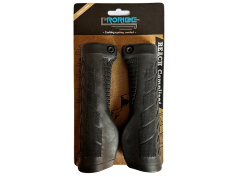 Proride Premium Side Locking Rubber Grip - Palm rest / Black