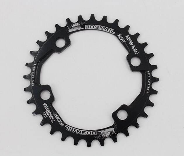 BDSNAIL 34t Round 96 BCD MTB Chainring - Black